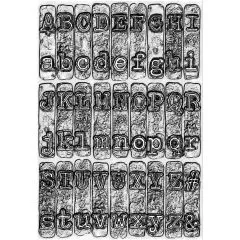 Sizzix 3-D Texture Fades Embossing Folder - Typewriter by Tim Holtz