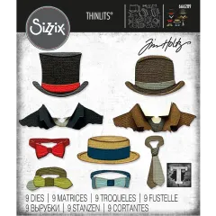 Sizzix Thinlits Die Set 9PK - Tailored by Tim Holtz
