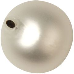 Glas-Rundperlen 12mm 10St weiß matt (Restbestand)