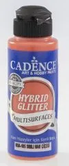 Cadence Hybrid Glitter Acrylic Paint - gold-pomegranate flower