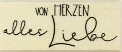 Stempel Von Herzen alles Liebe