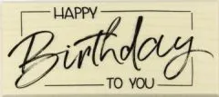 Stempel Happy Birthday to you