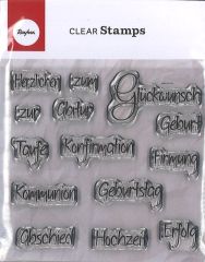 Rayher Clear Stamps Anlass II