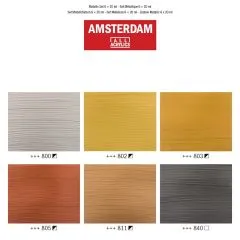 Amsterdam Standard Series Acrylfarben Metallicfarben Set | 6 x 20 ml