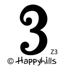 Figurenkegelstempel Zahl 3