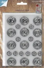 Clearstamps Verkehrsschilder Jubil�umszahlen