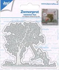 Stanze Baum mit Kind auf Schaukel