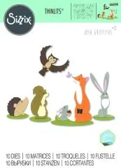 Sizzix Thinlits Die Set 10PK - Forest Animals #1 by Josh Griffiths