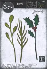 Sizzix Bigz L Stanze - 664757 Festive Stems by Tim Holtz
