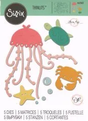 Sizzix Thinlits Stanze Set 5PK - Under the Sea