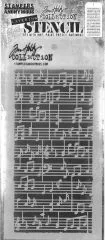Tim Holtz Layered Stencil 4.125X8.5 - Concerto