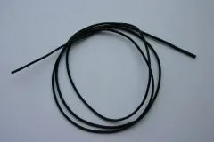 Lederband Lederrundriemen 1,5mm schwarz Meterware