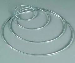 Metallring 3mm 30cm silber