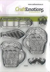 Craft Emotions Clearstamps 6x7cm - Bier