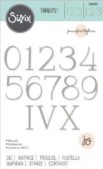 Sizzix Thinlits Die Elegant Numerals by Jennifer Ogborn