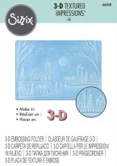 3-D Textured Impressions Embossing Folder - Winter Village