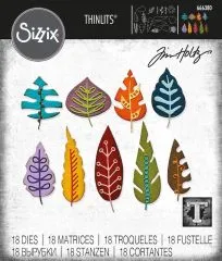 Sizzix Thinlits Die Set 18PK - Artsy Leaves by Tim Holtz