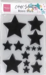 Marianne Design Clear Stamps Colorful Silhouettes - Basic Stars