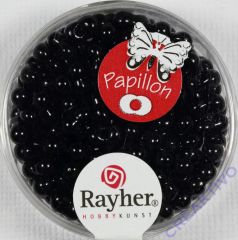 Papillon Rocailles 3,2x6,5mm schwarz