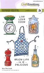 Craft Emotions Clearstamps A6 - Kiss The Cook