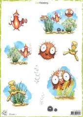 CraftEmotions Decoupage B�gen Ocean 1