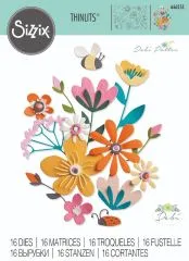 Sizzix Thinlits Die Set 16PK Fabulous Bold Flora by Debi Potter