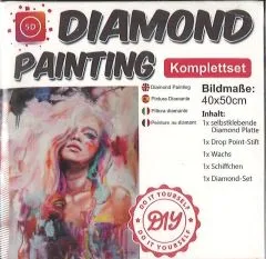 Diamond Painting Set Frau