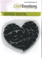 CraftEmotions Clearstamps Heart All we need is love