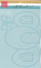 Marianne Design Schablone Eierh�tte by Marleen