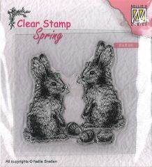 Nellies Choice Clearstamps 2 Hasen