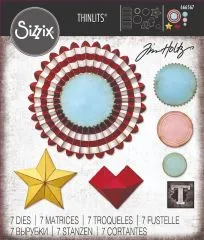 Sizzix Thinlits Die Set 6PK -Vault Rosettes