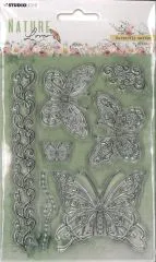StudioLight Clear Stamps Lature Lover - Butterfly swirls