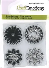 Craft Emotions Clear Stamps - Blumen 2
