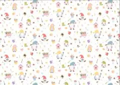 Motiv-Fotokarton 300g/qm 49,5x68cm Wichtelwelt - Herbstwichtel