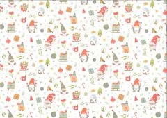 Motiv-Fotokarton 300g/qm 49,5x68cm Wichtelwelt - Weihnachtswichtel