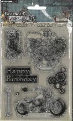 StudioLight Clear Stamps Gears & Bikes