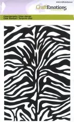 Craft Emotions Clear Stamps A6 - Tiger- / Zebadruck