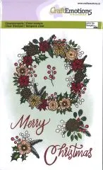 Craft Emotions Clear Stamps A6 - weihnachtl. Kranz