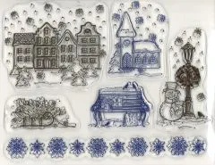 Silikon-Stempel Weihnachtsstadt