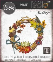 Sizzix Thinlits Die Set 14PK - Vault Foliage Wreath