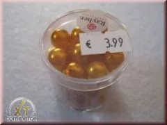 Renaissance Glaswachsperlen, 10 mm � goldgelb