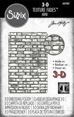 Sizzix 3-D Texture Fades Embossing Folder - Mini Brickwork by Tim Holtz