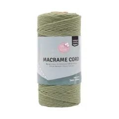 Makramee Garn 3mmx100m Olivgr�n