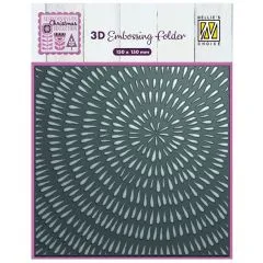 Nellies Choice - 3D Embossing folder Sliced wood