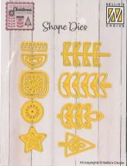 Nellies Choice Shape Dies - Scandinavian Flowers