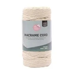 Makramee Garn 3mmx100m Natural