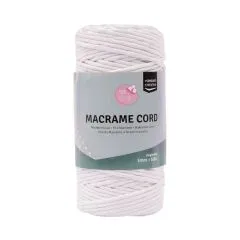Makramee Garn 3mmx100m Wei�
