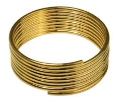 Metallserviettenring, breit 2 St gold