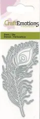 CraftEmotions Stanze - Pfauenfeder