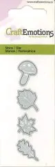 CraftEmotions Stanze - Pilz und Bl�tter